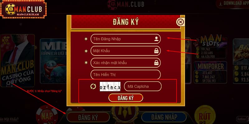 hướng dẫn đăng ký manclub Hướng dẫn thao tác tạo tài khoản trên Manclub cực đơn giản
